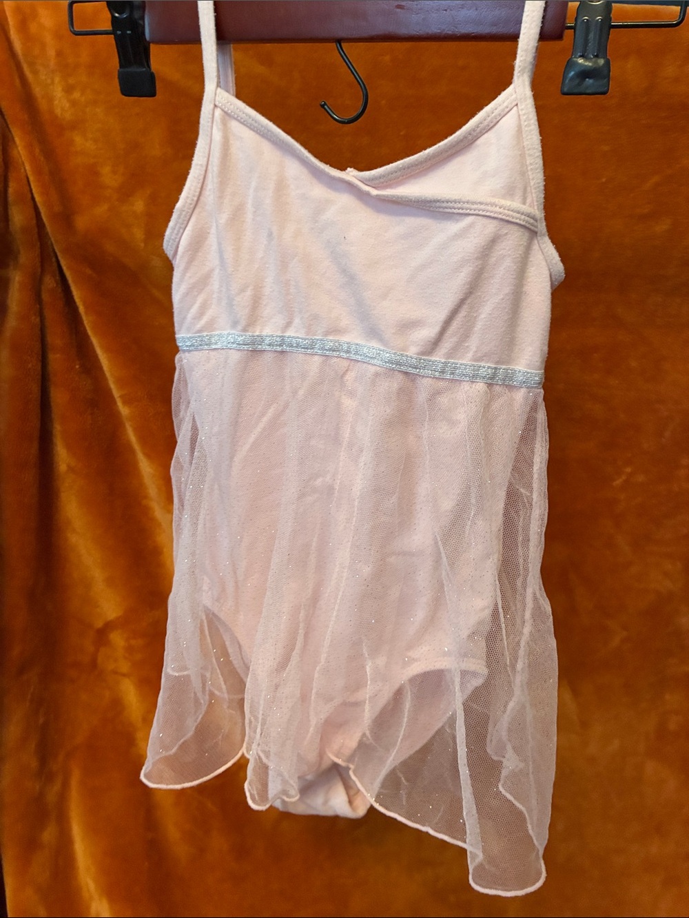 Size 7 Girls Pink Tulle Ballet Leotard Dress Danskin freestyle